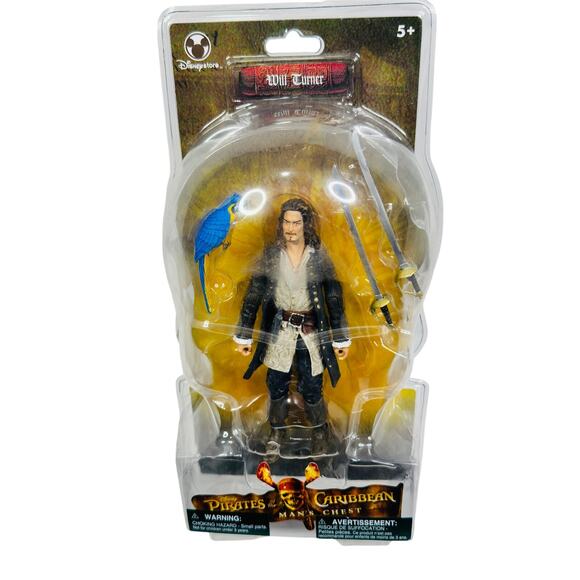Pirates of the Caribbean Dead Mans Chest Will Turner action figure Disneystore - Picture 1 of 9
